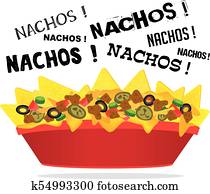 Loaded cheese nacho with meat and jalapeno Loaded cheese nacho with meat and jalapeno