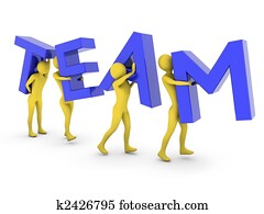 mensen die samenwerken, verdragend, blauwe, team, brieven