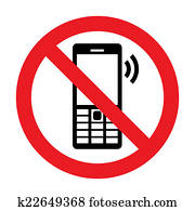 No Cell Phone Vector Sign No Cell Phone Vector Sign