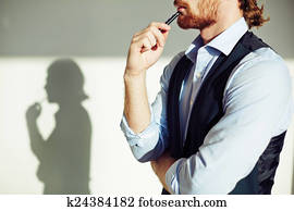 Pensive man Pensive man