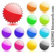 veelkleurig, glanzend, web, elements., perfect, voor, toevoegen, tekst, icons., vector, blauwgroen, style., meer, in, mijn, gallery.