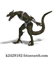 פנטזיה, דרקון, לוחם