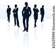 צלליות, של, וקטור, איש של עסק, ו, woman., יותר, ב, שלי, portfolio.