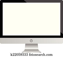 Computer monitor realistic Computer monitor realistic