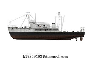 Fishing Boat Isolated Fishing Boat Isolated