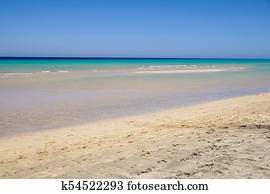 Jandia beach Risco el Paso Fuerteventura at Canary Islands of Spain