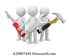 Man with tool Man with tool