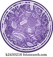 Paisley flores sphere element Paisley flores sphere element