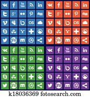 Social media icons Social media icons