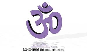 Violet aum / om