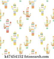 וואטארכולור, קקטוס, תבנית