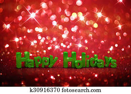 Christmas glitter background - Happy Holidays Christmas glitter background - Happy Holidays