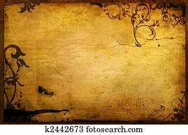 floral, estilo, texturas experiências, quadro