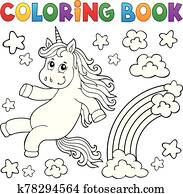 färglag beställ, söt, enhörning, topic, 2