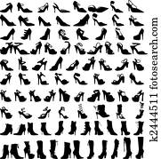 shoe silhouettes