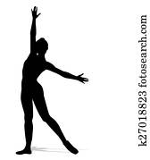 silhouette of a dancer silhouette of a dancer