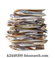 Stack of file folders