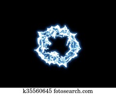 青 抽象的 衝撃波 上に 黒い背景 ３ｄ Illustration イラスト K Fotosearch