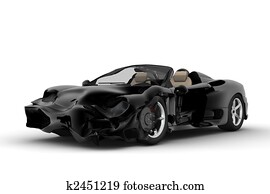 Black accident car Black accident car