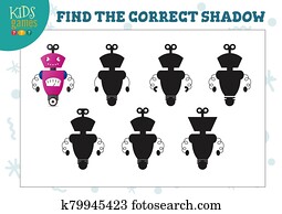 finden, dass, korrekt, schatten, für, niedlich, karikatur, roboter, erzieherisch, vorschulisch, kinder, mini, spiel finden, dass, korrekt, schatten, für, niedlich, karikatur, roboter, erzieherisch, vorschulisch, kinder, mini, spiel