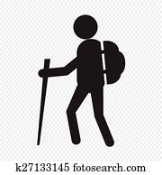 hiking icon hiking icon