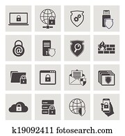 informationstechnologie, sicherheit, heiligenbilder, satz informationstechnologie, sicherheit, heiligenbilder, satz