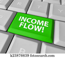 revenu, couler, gagnant argent, investissement, profit, revenu, clavier, mais