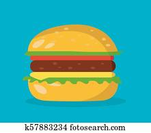 burger symbol hamburger icon design