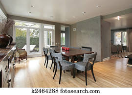 Dining room in luxury home Dining room in luxury home
