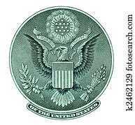 Eagle seal from dollar bill Eagle seal from dollar bill