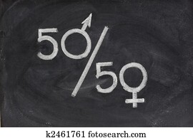 gênero, oportunidade igual, ou, representação