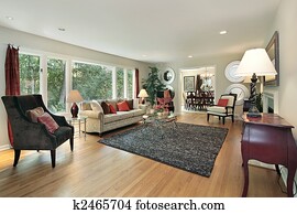 Living room in remodeled home Living room in remodeled home
