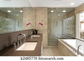 Master bath in luxury home Master bath in luxury home