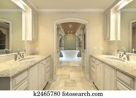 Modern master bath