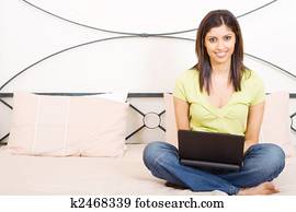 student studying at home