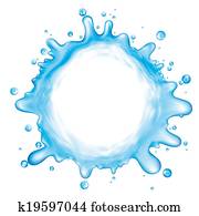 wasser, spritzen wasser, spritzen