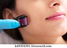 אישה, לקבל, טיפול של ספא