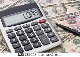 Calculator with money - Loan