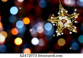 christmas star with lights