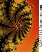 Decorative fractal background 