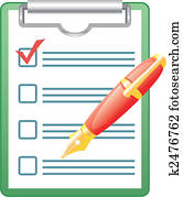 Pen and blank. Pen and blank.