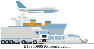 Transport Logistics Distributor Cargo Freight Art Transport Logistics Distributor Cargo Freight Art