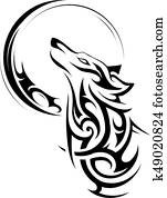 Tribal wolf tattoo Tribal wolf tattoo