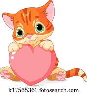 valentines tag, katzenbaby valentines tag, katzenbaby