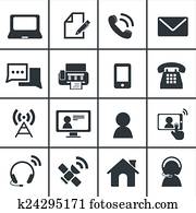 Contact us icons Contact us icons