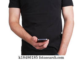 man with cellular phone