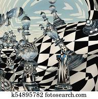 Surreal Chess Landscape Surreal Chess Landscape