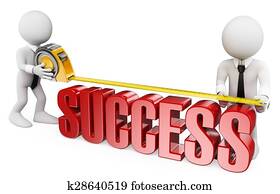 3d, weiß, leute., dass, maß erfolgs