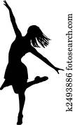 Dancer silhouette Dancer silhouette
