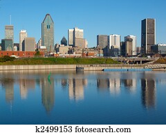 Montreal Skyline Reflection Montreal Skyline Reflection